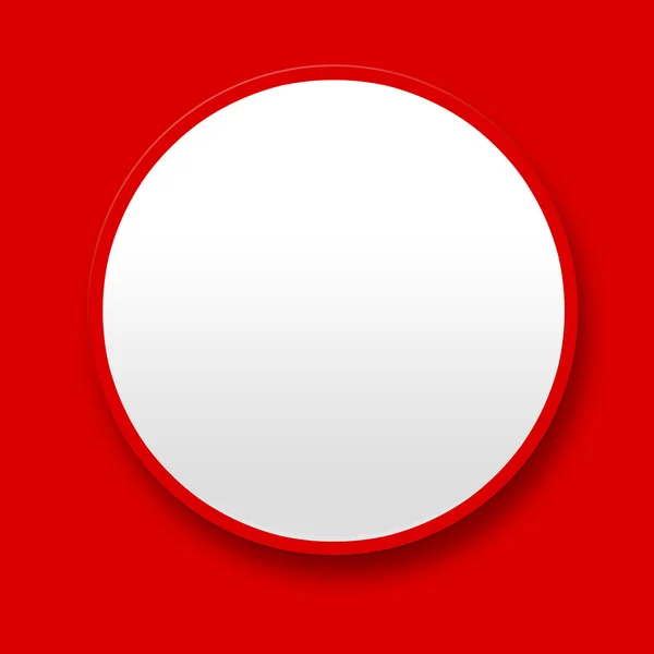 大きな白い空白のボタン — ストック写真