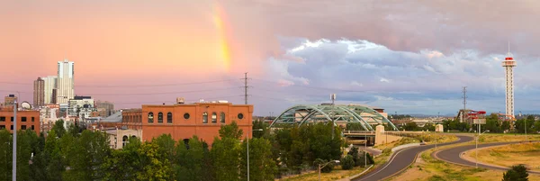 Colorful Sky Over Denver Colorado — Stock Photo, Image