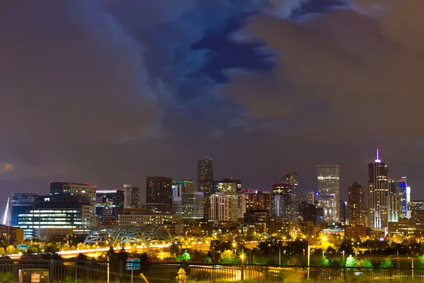 Denver colorado skyline centro — Fotografia de Stock