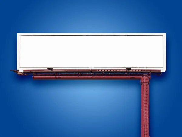 Blank Billboard on Blue — Stock Photo, Image