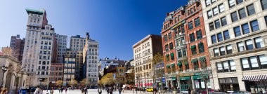 Union Square Park panoramik güneşli bir günde