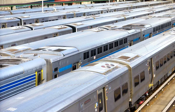 Trenes de Nueva York en Hudson Yards — Foto de Stock