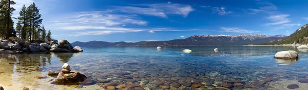 Lake Tahoe Panoramic Landscape — Stock Photo, Image