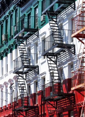 Little Italy Buildings in Manhattan, New York City clipart