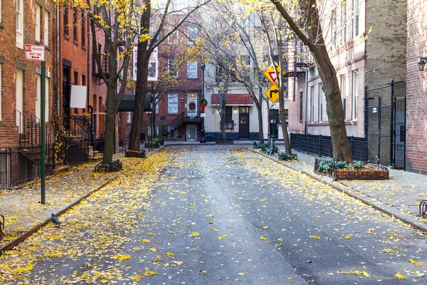 Commerce Street nel quartiere storico di Greenwich Village o — Foto Stock