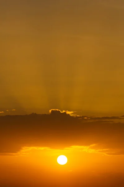 Colorful Sky Sunset Sun Clouds Twilight Time — Stock Photo, Image