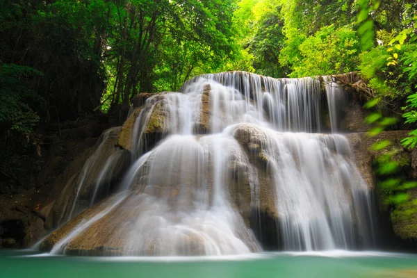 Tropical waterfall in forest of Thailand