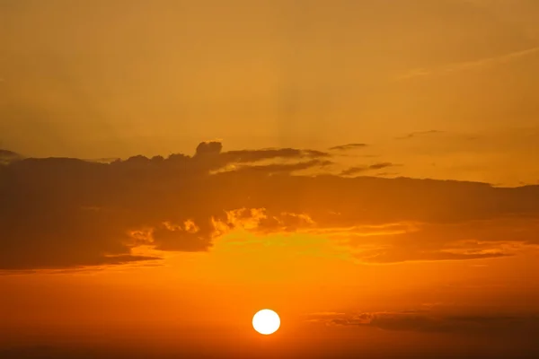 Colorful Sky Sunset Sun Clouds Twilight Time — Stock Photo, Image