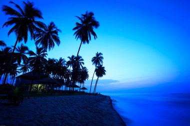 Sabah Cape Coast 'taki deniz manzarası, Gana, Batı Afrika