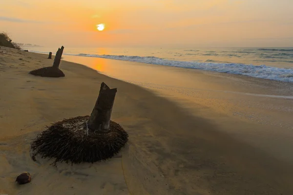 Pláž Cape Coast Ghana Ráno — Stock fotografie