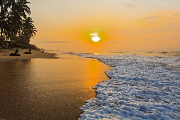 Pláž Cape Coast Ghana Ráno — Stock fotografie