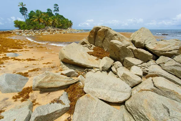 Belo Céu Praia Gana África Ocidental — Fotografia de Stock