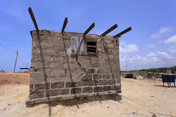 Huis Van Arme Mensen Teshie Ghana — Stockfoto