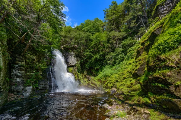 Cascata di Bushkill in primavera a Poconos, PA — Foto Stock