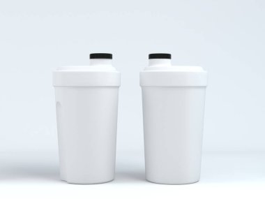 İzole edilmiş beyaz arkaplanda yoğunlaşmalı beyaz yansıtıcı pint şeklindeki bira bardağının görüntüsü