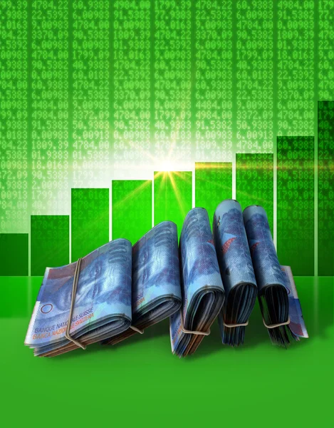 Positieve markt geld — Stockfoto