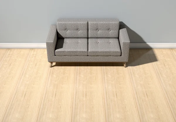 Современный диван в номере — стоковое фото