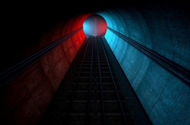 Tren rayları ve tünel bölme seçenekleri