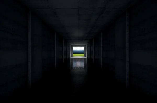 Sport stadion Tunnel — Stockfoto