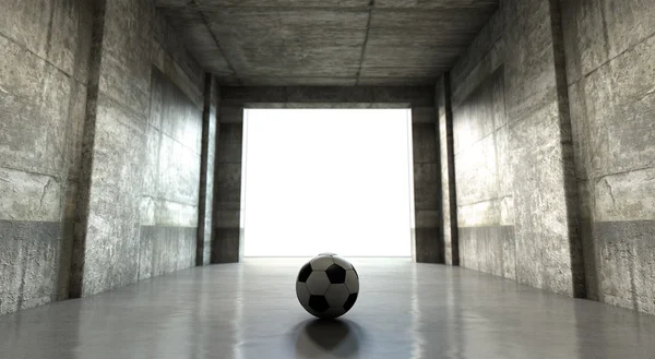 Football Ball Sports Stadium Tunnel — Photo