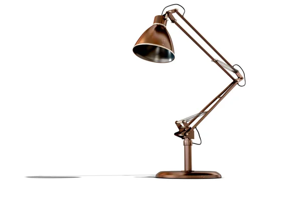 Vintage koppar skrivbordslampa — Stockfoto