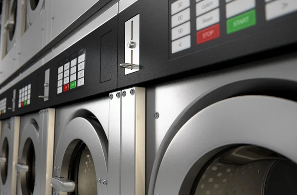 Endüstriyel çamaşır makinesi — Stok fotoğraf