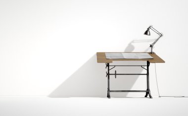 Masa lambası ve kağıt hazırlanması