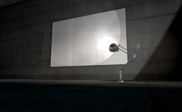 ビンテージ ランプ照明壁 — ストック写真
