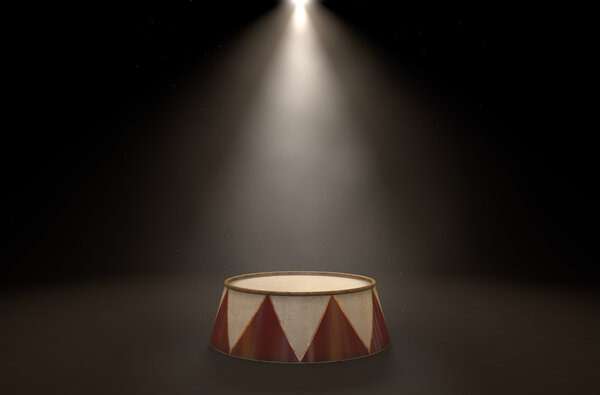 Circus Podium Spotlit