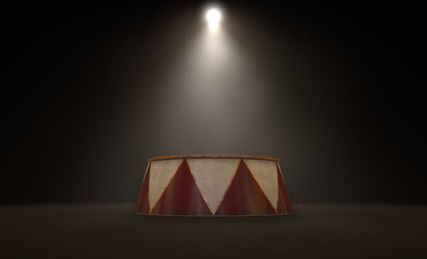 Circus Podium Spotlit