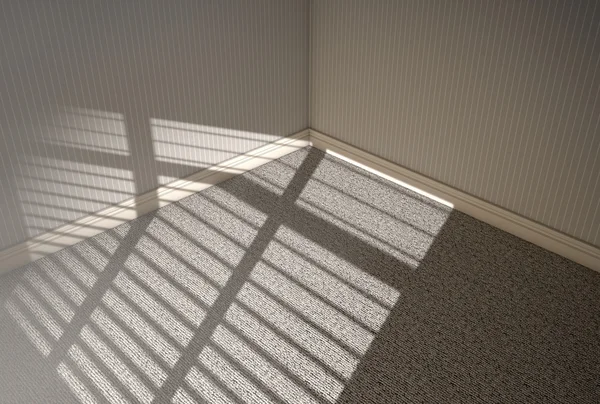 Пустая комната с солнечным светом — стоковое фото