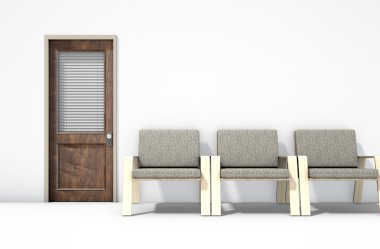 bekleme odası sandalye ile