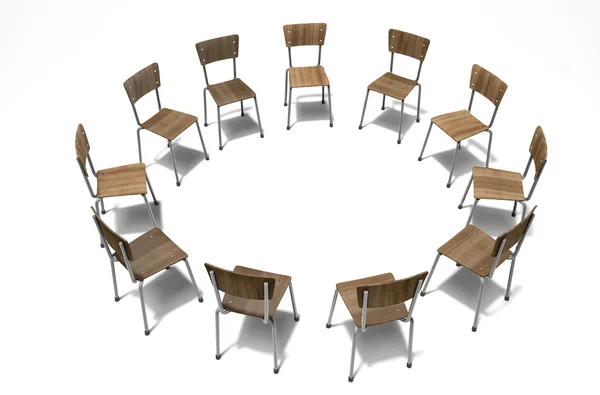 グループ療法の椅子 — ストック写真