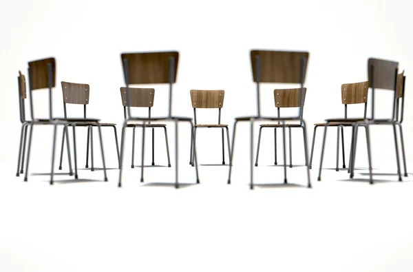 Terapia grupowa krzesła — Zdjęcie stockowe