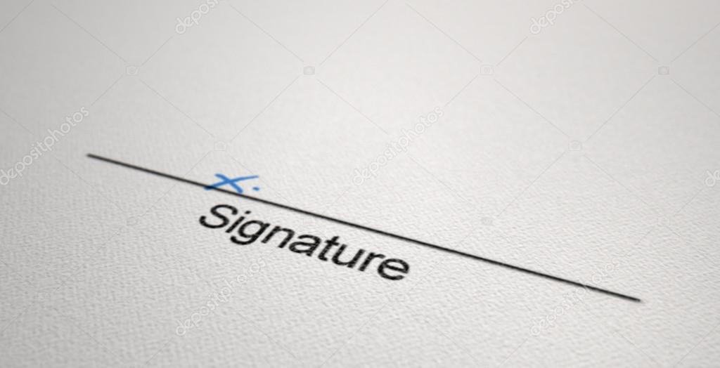 Signature Area X