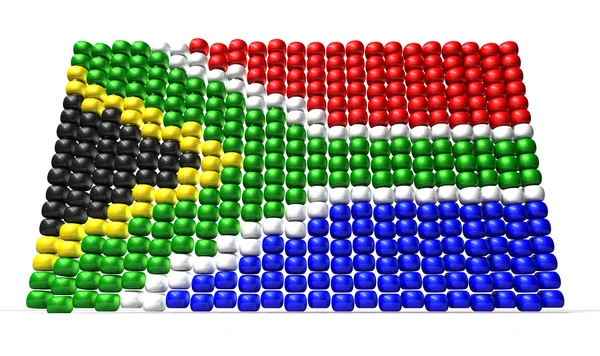 Sul-Africano Zulu Bead Bandeira — Fotografia de Stock