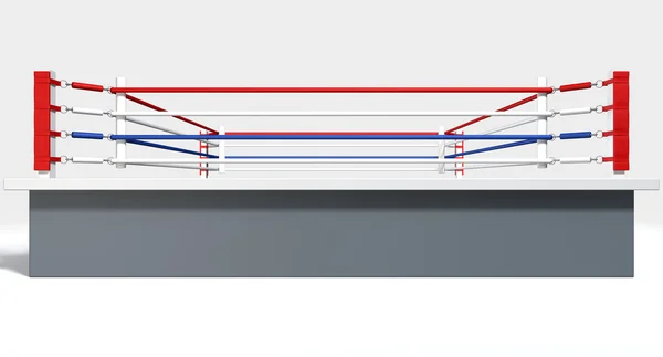 Boksz ring elszigetelt fehér — Stock Fotó