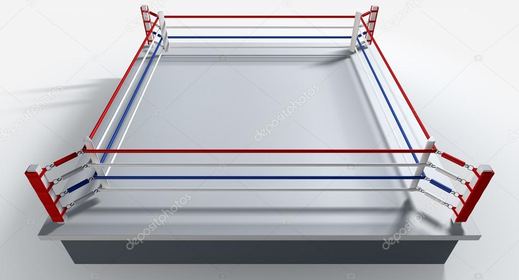 Boxing Ring Isolated White Stock Photo by ©albund 54144341