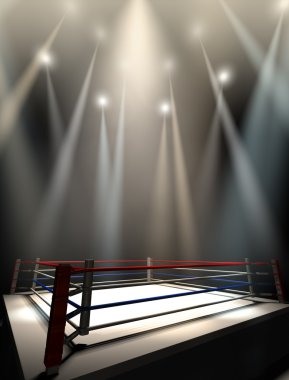 boks ring spotlit koyu