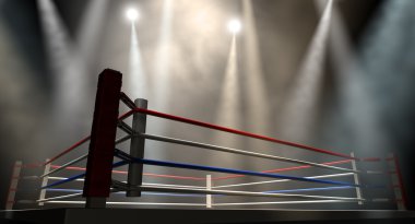 boks ring spotlit koyu