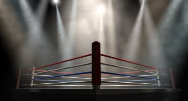 boks ring spotlit koyu