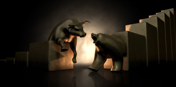 Bull And Bear Market Statues