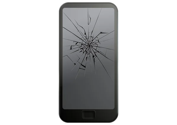 Generic Cracked Smart Phone — Stock Photo, Image