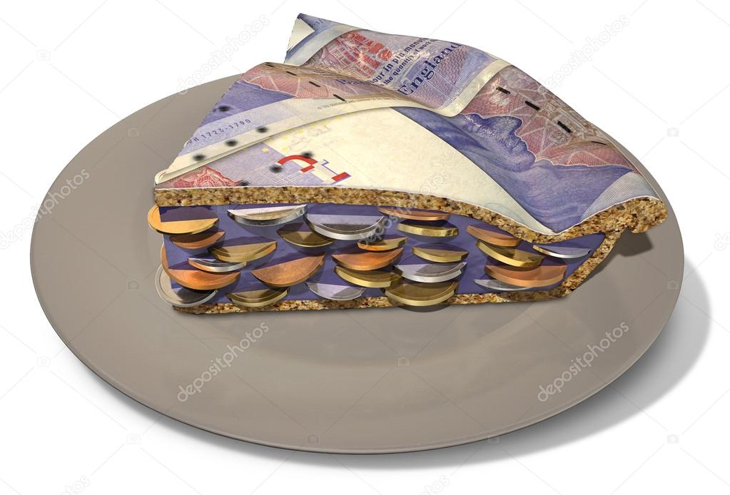 Slice Of Pound Money Pie