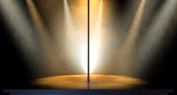 Stripper Pole Spotlit — Stock Photo, Image