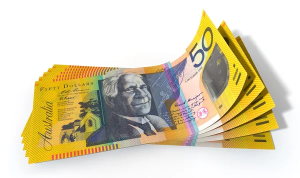 澳大利亚美元钞票蔓延 — 图库照片