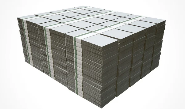 Pile Generico Banconote in bianco — Foto Stock