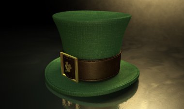Yeşil cin shamrock şapka