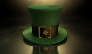 Yeşil cin shamrock şapka