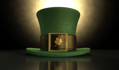Yeşil cin shamrock şapka